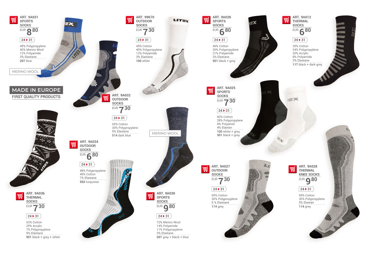 Socken 2025 [seite 134] - LITEX katalog