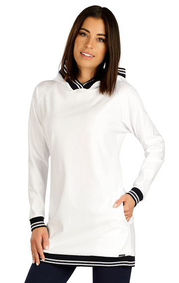 Sportbekleidung > Damen Lange Sweatshirt mit Kapuzen. 5C162