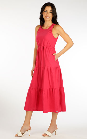 Kleider, Röcke, Tuniken > Damen Kleid ohne Ärmel. 5F080