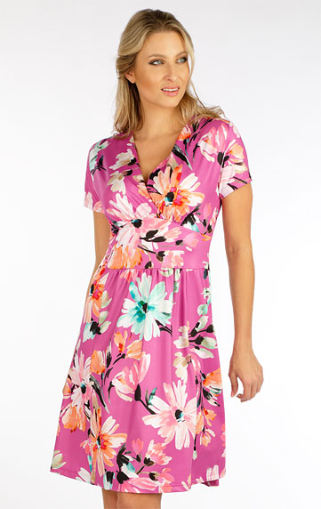 Kleider, Röcke, Tuniken > Damen Kleid kurzarm. 5F112
