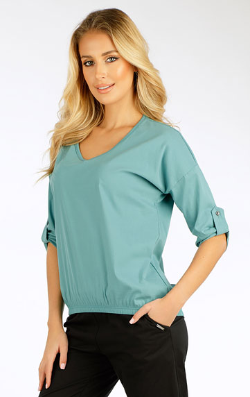Damen Bluse, kurzarm.