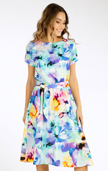 Damen Kleid kurzarm.