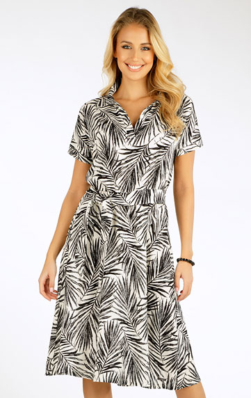 Kleider, Röcke, Tuniken > Damen Kleid kurzarm. 5G155