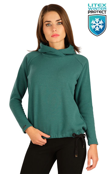 Sweatshirts, Rollkragenpullover > Damen Sweatshirt mit Kapuzen. 7B114