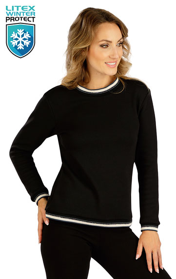 Sweatshirts, Rollkragenpullover > Damen Sweatshirt mit langen Ärmeln. 7D068
