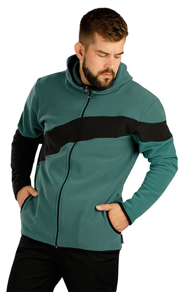 Sweatshirts, Jacken > Herren Fleece Sweatshirt mit Kapuzen. 7D310