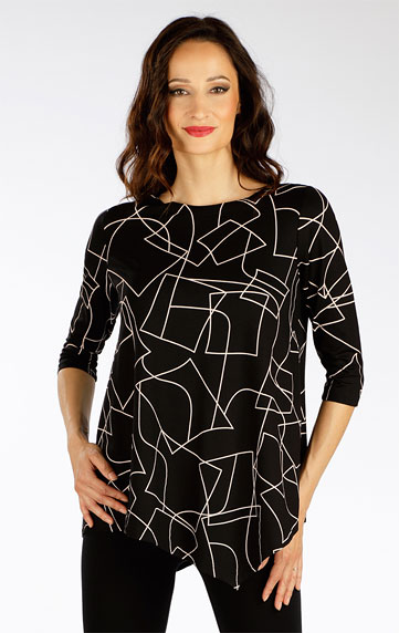 Damen T-Shirt, mit 3/4 Ärmeln.