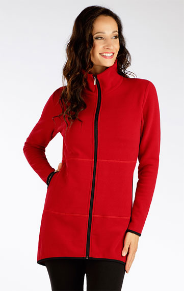 Lang Damen Fleece Sweatshirt.